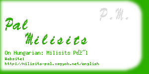 pal milisits business card